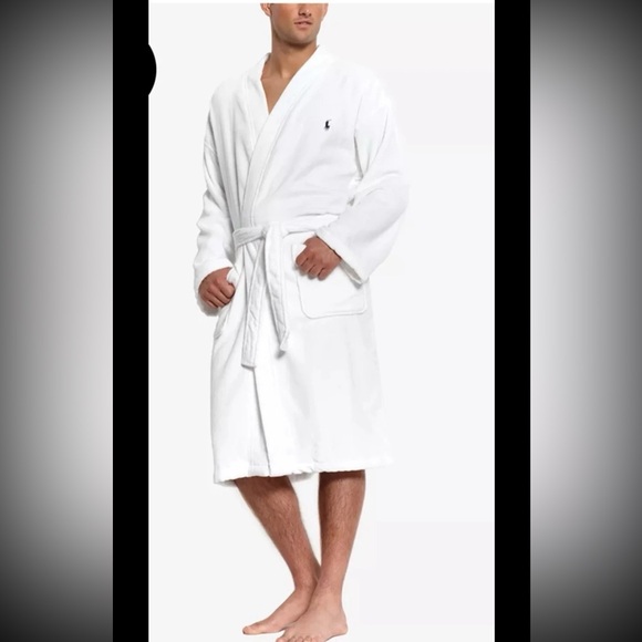 Polo Ralph Lauren Other - Polo Ralph Lauren Men's Sleepwear Soft Kimono Velour Robe White
Size Large/XL